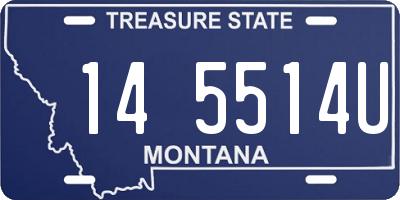 MT license plate 145514U