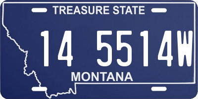 MT license plate 145514W