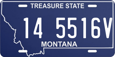 MT license plate 145516V