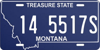 MT license plate 145517S