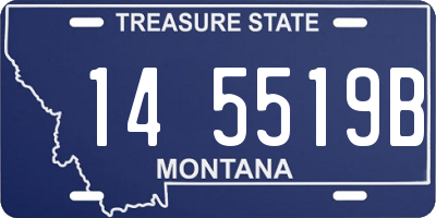 MT license plate 145519B
