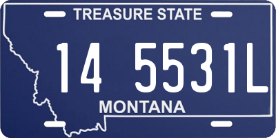 MT license plate 145531L
