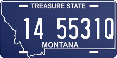 MT license plate 145531Q