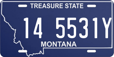 MT license plate 145531Y