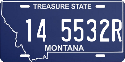 MT license plate 145532R