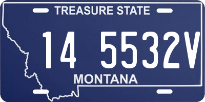 MT license plate 145532V