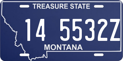 MT license plate 145532Z