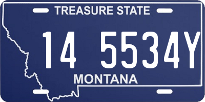 MT license plate 145534Y