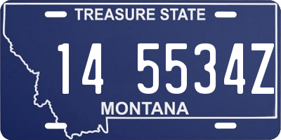 MT license plate 145534Z