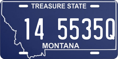 MT license plate 145535Q
