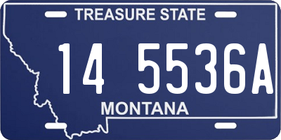 MT license plate 145536A