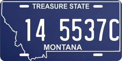MT license plate 145537C