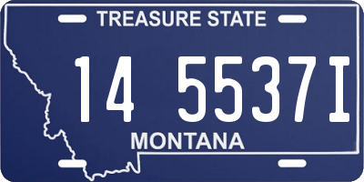 MT license plate 145537I