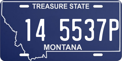 MT license plate 145537P