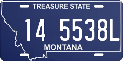 MT license plate 145538L