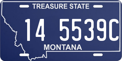 MT license plate 145539C