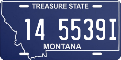 MT license plate 145539I