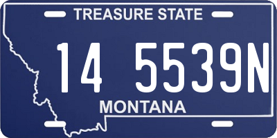 MT license plate 145539N