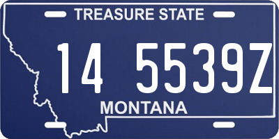 MT license plate 145539Z