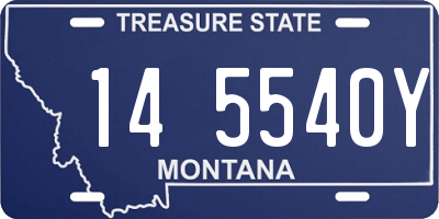 MT license plate 145540Y