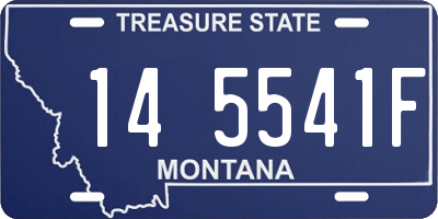MT license plate 145541F