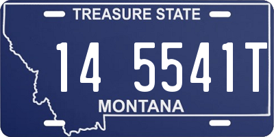 MT license plate 145541T