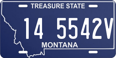 MT license plate 145542V