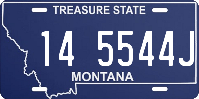 MT license plate 145544J