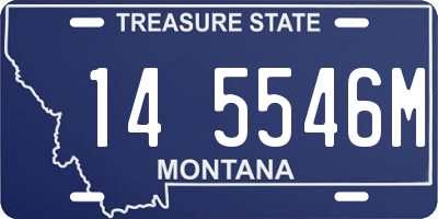MT license plate 145546M