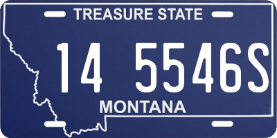 MT license plate 145546S