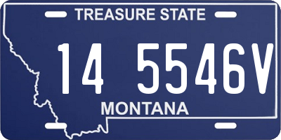 MT license plate 145546V