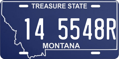 MT license plate 145548R