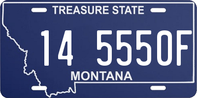 MT license plate 145550F