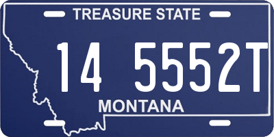 MT license plate 145552T