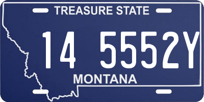 MT license plate 145552Y
