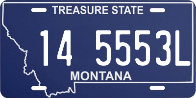 MT license plate 145553L