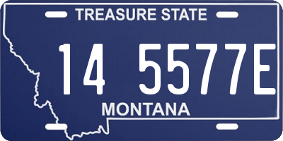 MT license plate 145577E