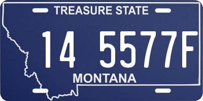 MT license plate 145577F