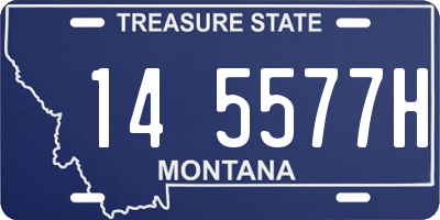 MT license plate 145577H