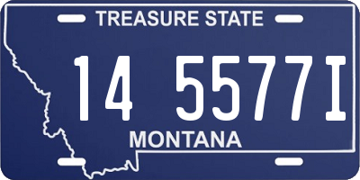 MT license plate 145577I