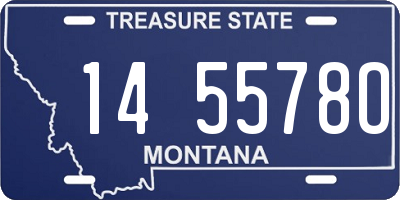 MT license plate 145578O