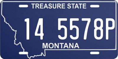 MT license plate 145578P