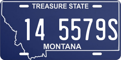 MT license plate 145579S