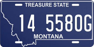 MT license plate 145580G