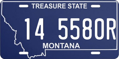 MT license plate 145580R