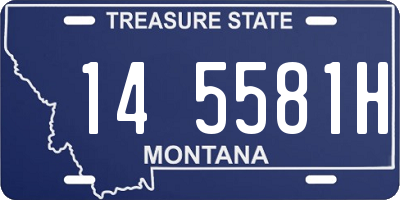 MT license plate 145581H