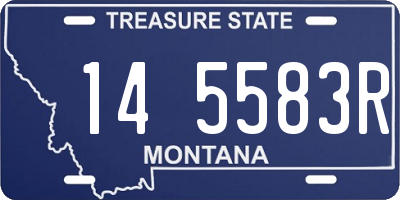 MT license plate 145583R
