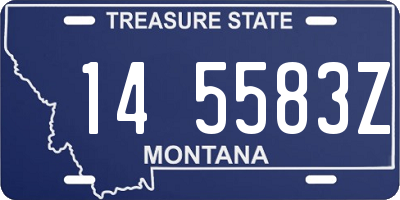 MT license plate 145583Z