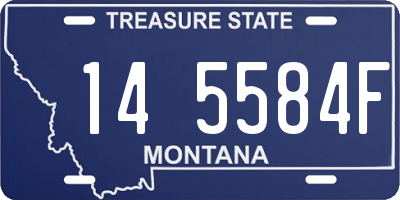 MT license plate 145584F
