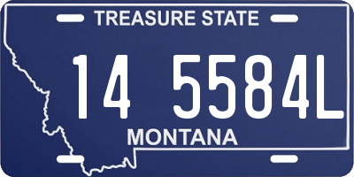 MT license plate 145584L